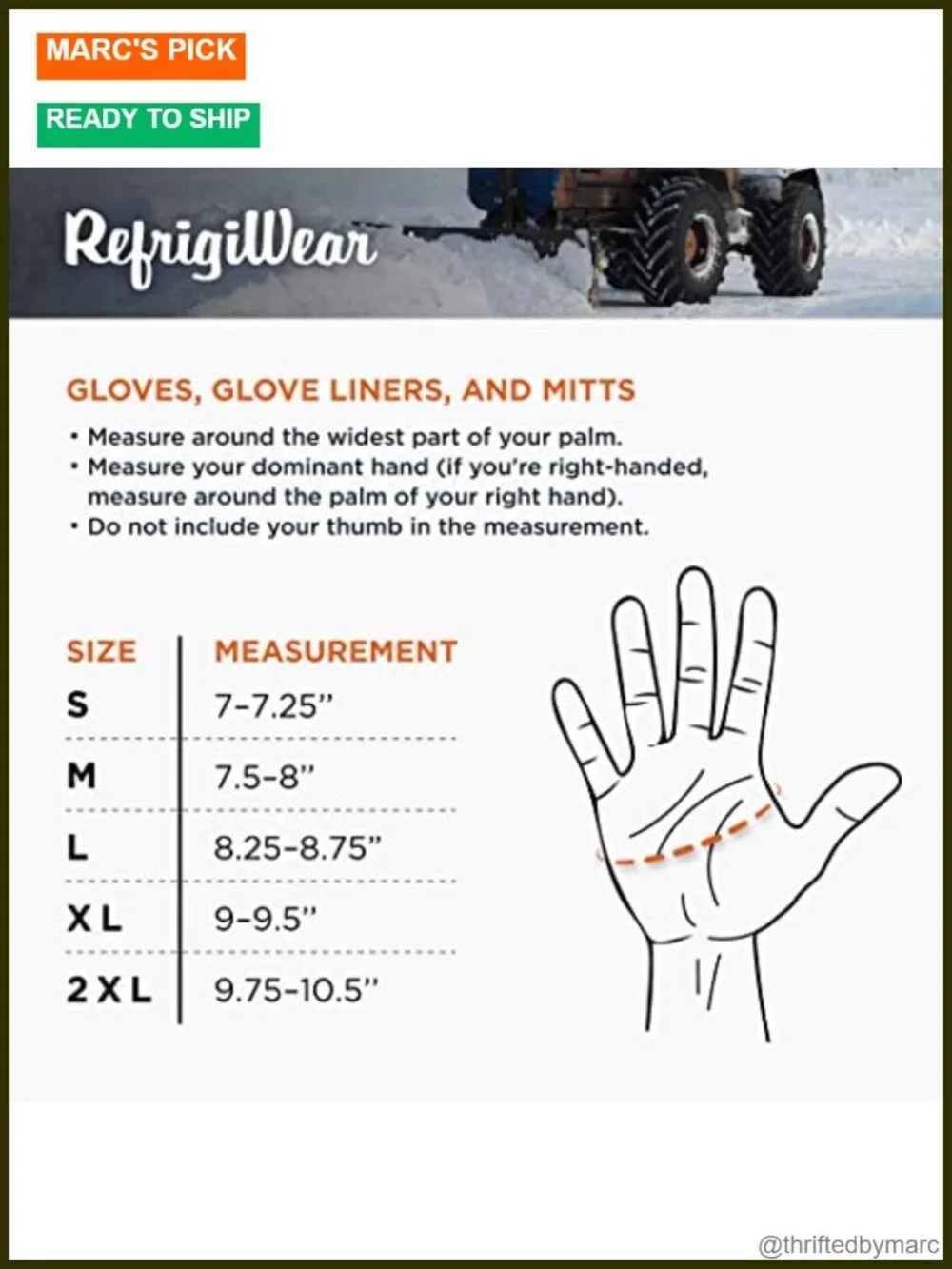 Insulated Waterproof Fiberfill Work Gloves -25°F